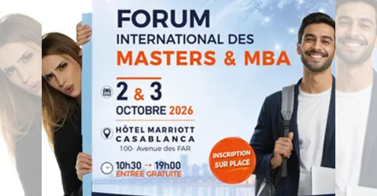 À Casablanca, le Groupe L’Étudiant Marocain réunit plus de 24 pays pour son 25e Forum Masters-MBA, les 2 et 3 octobre 2026