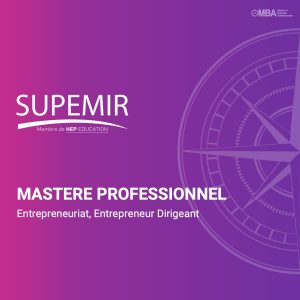 master professionnel entrpreneuriat - Supemir